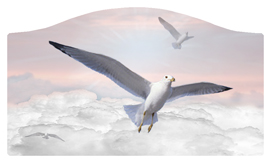 DASHELL-101-PK Journey Home Clouds Birds Pink